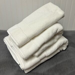Pottery Barn bath sheet bath towel and hand towel